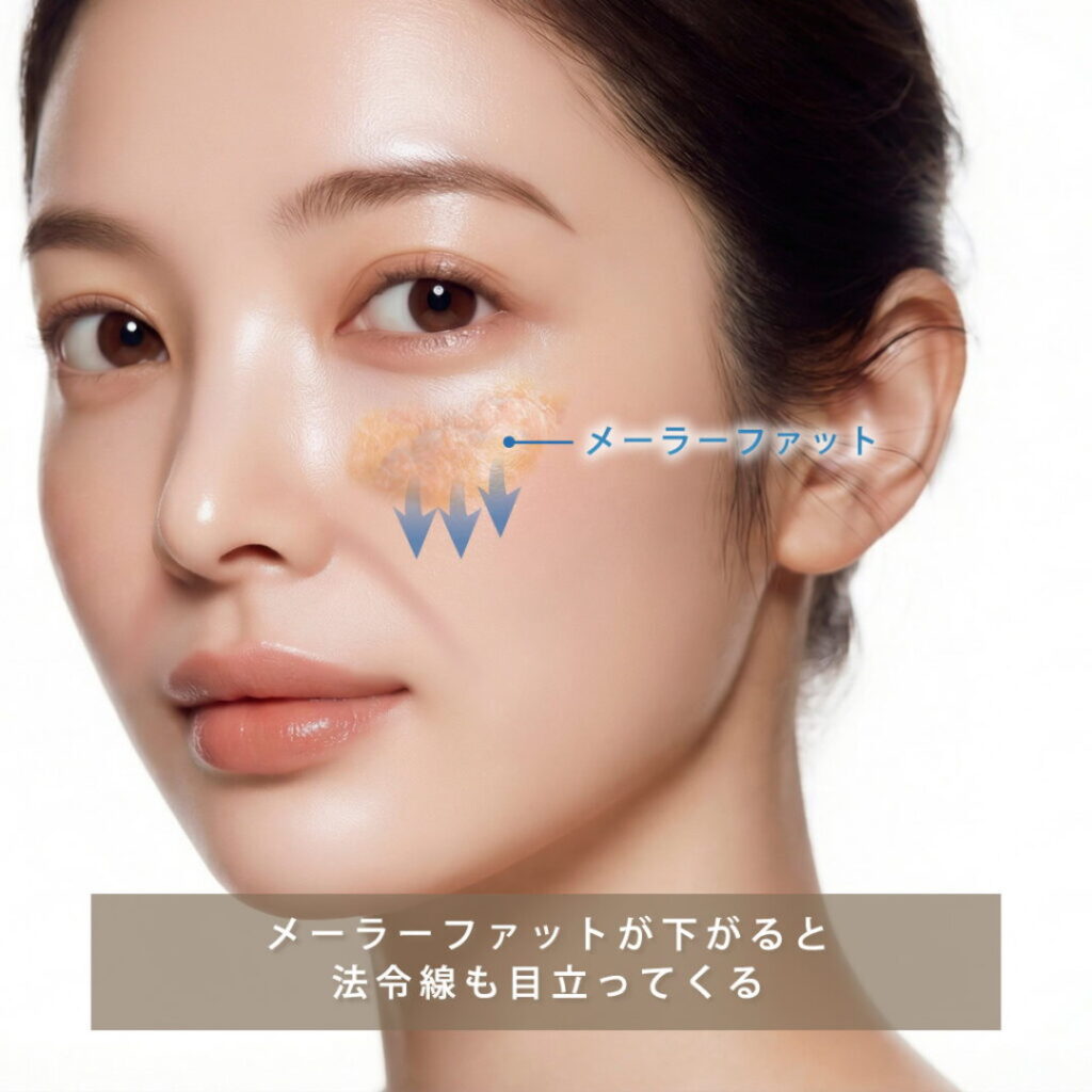 ヒアルロン酸を骨膜上に注入している図解
